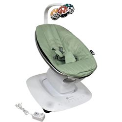 4moms MamaRoo Multi-Motion Baby Swing, Bluetooth Enabled with 5 Unique Motions, Sage
