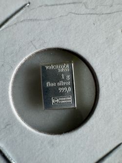 Valcambi Suisse 1g Fine Silver Bar 999.0