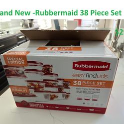 Brand New: Rubbermaid set 38 pieces