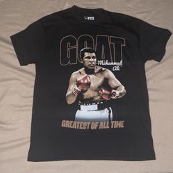 ALI T-Shirt GOAT MUHAMMAD ALI “Float Like A Butterfly Sting Like a Bee” Adult Mens Medium New With Tags 