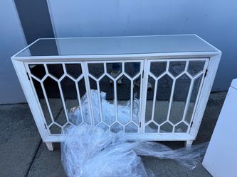 Mirrored Glass Cabinet, Large – $110