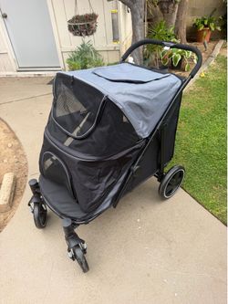 PawHut One-Click Foldable Large Dog Stroller