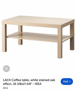 IKEA LACK Coffee Table – White Stained Oak Effect