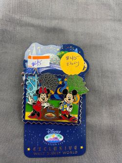 Disney Vacation Club Exclusive Walt Disney World Mickey Minnie Epcot Pin