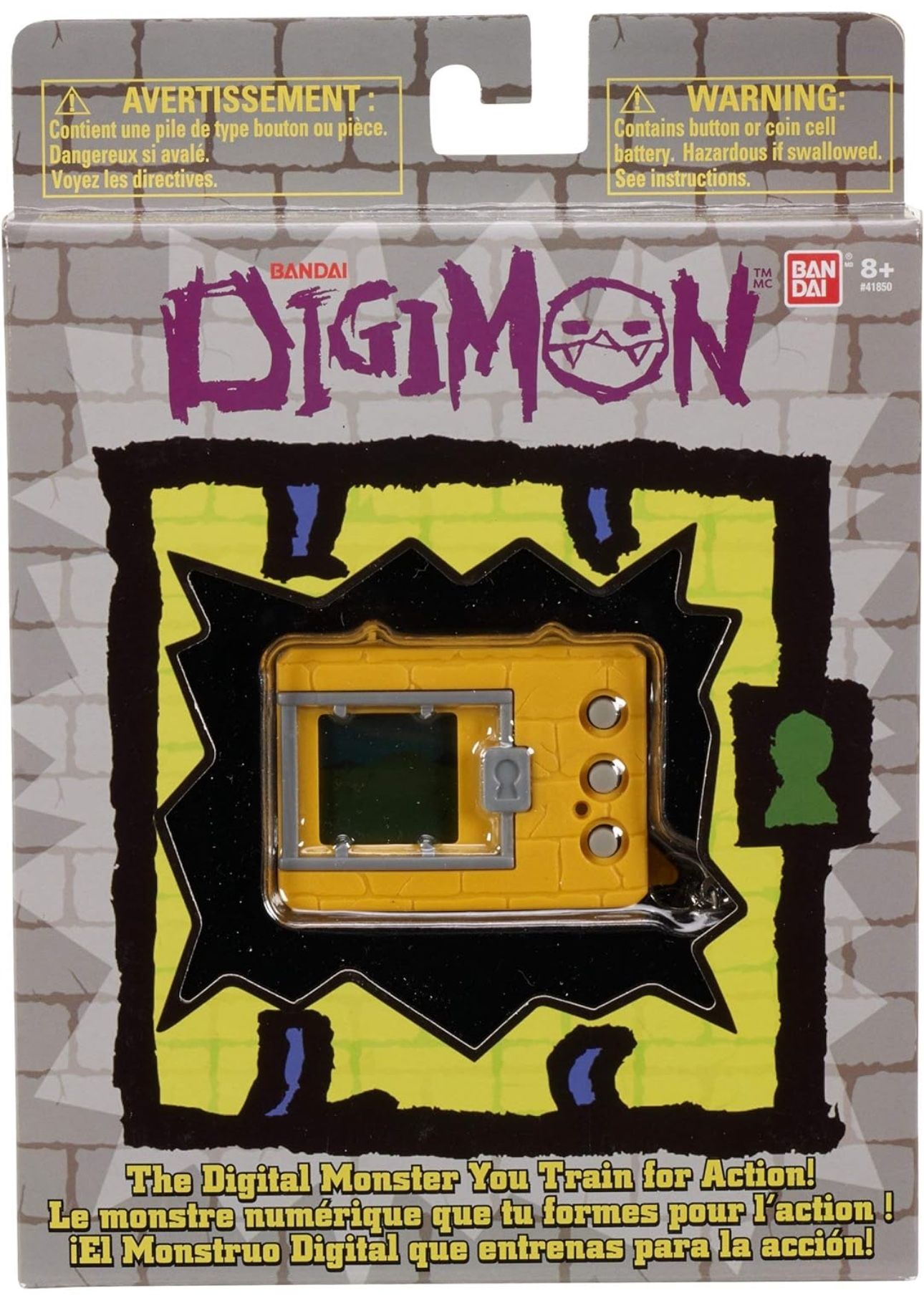 Bandai Original Digimon Digivice Virtual Pet Monster - Yellow
