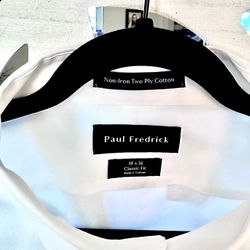 Three Premium White Dress Shirts 18x36