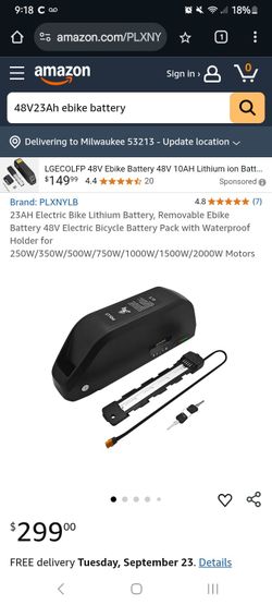 Brand new 48V23Ah E-bike Battery! Amazing Price Must See Bro!