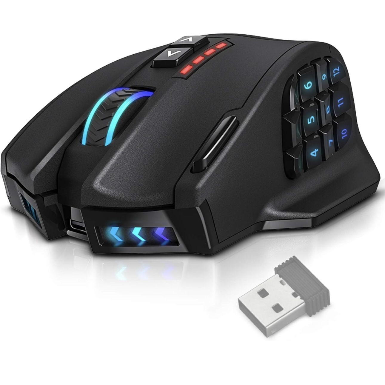 UtechSmart Venus Pro RGB Wireless MMO Gaming Mouse