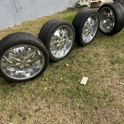 24” Rims And Tires