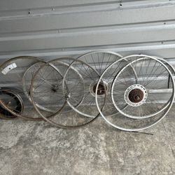 (7) Assorted Bicycle Wheels $10 