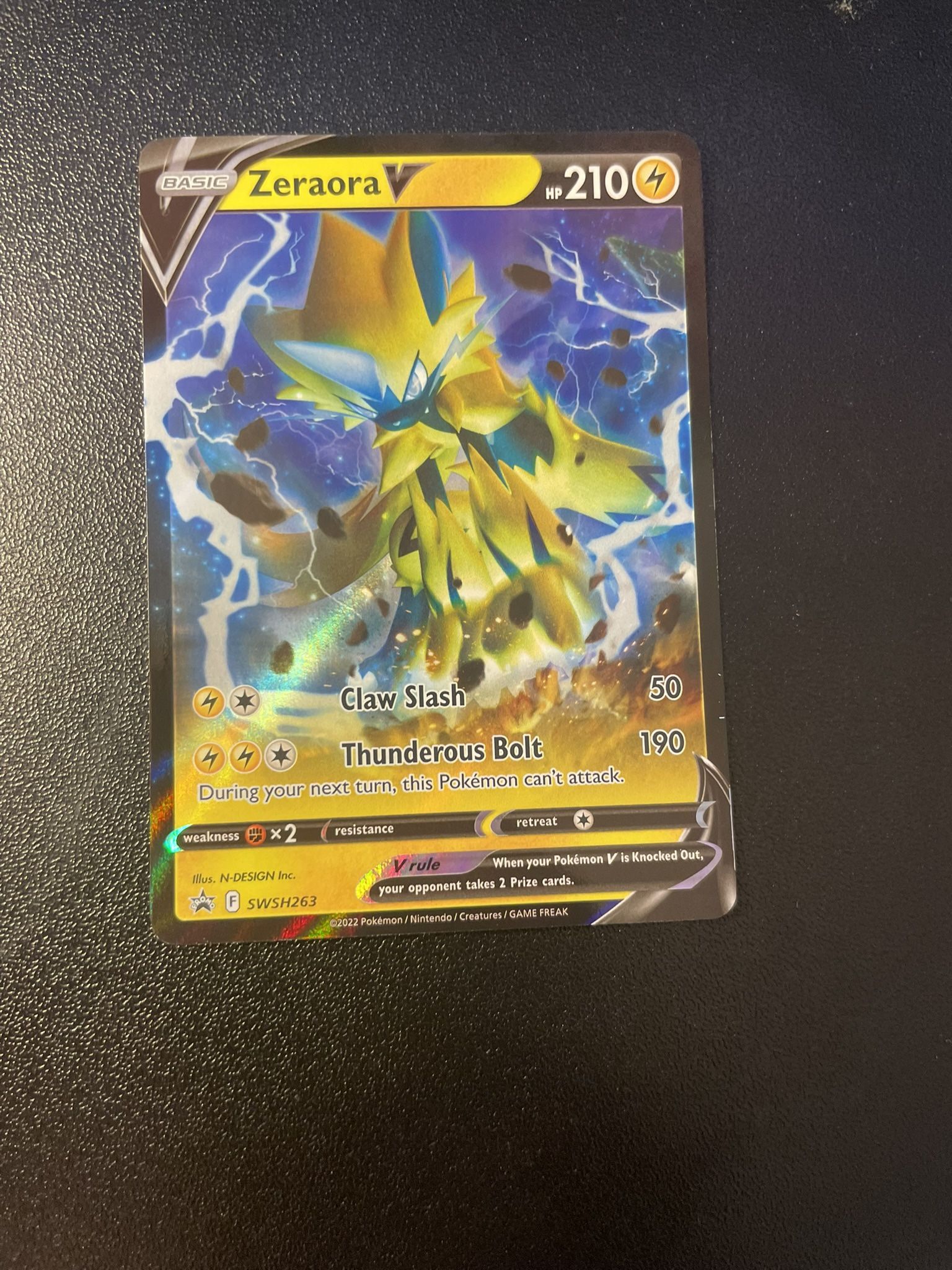 Zeraora V Pokemon Card