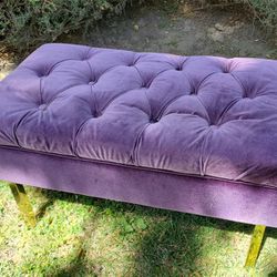 Ottoman Storage Seat (Purple)