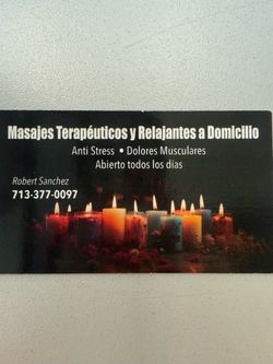 Masajes a domicilio