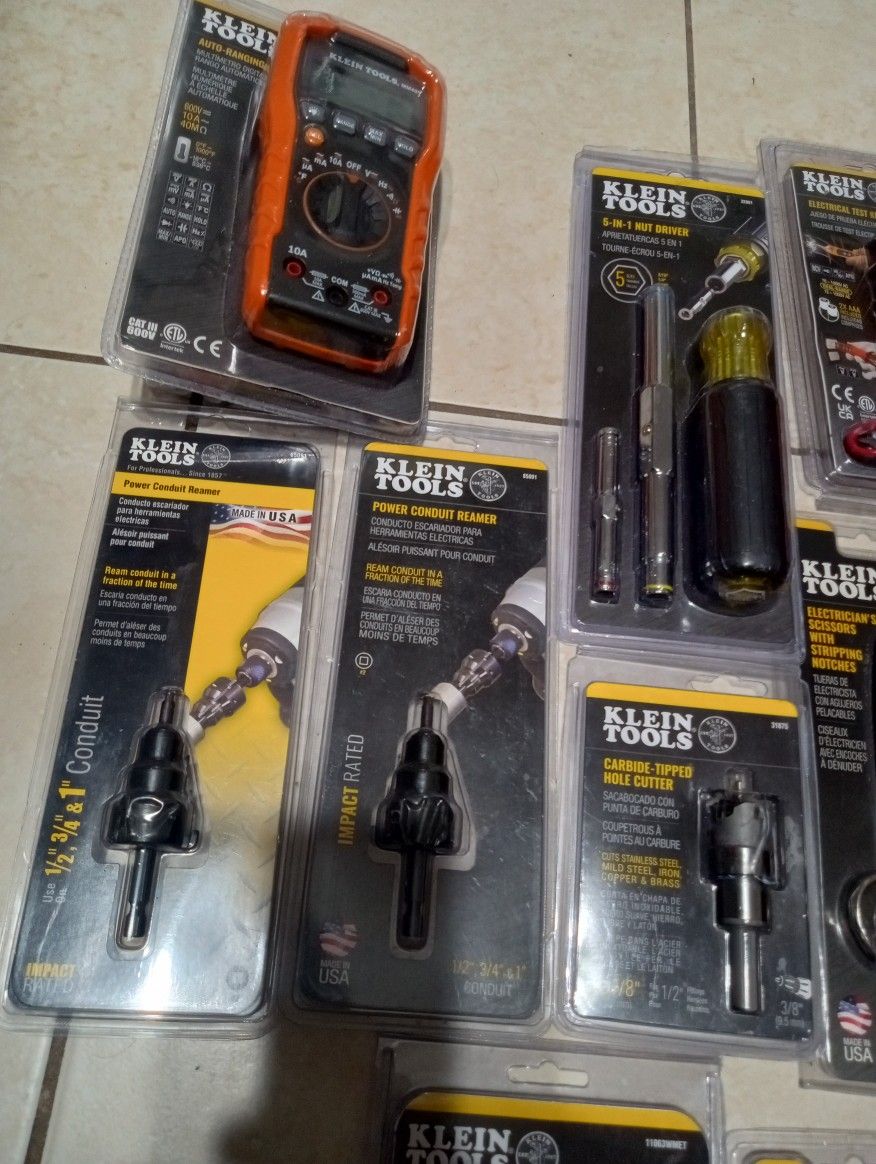 KLEIN TOOLS , all NEW!!!, see my Sales list