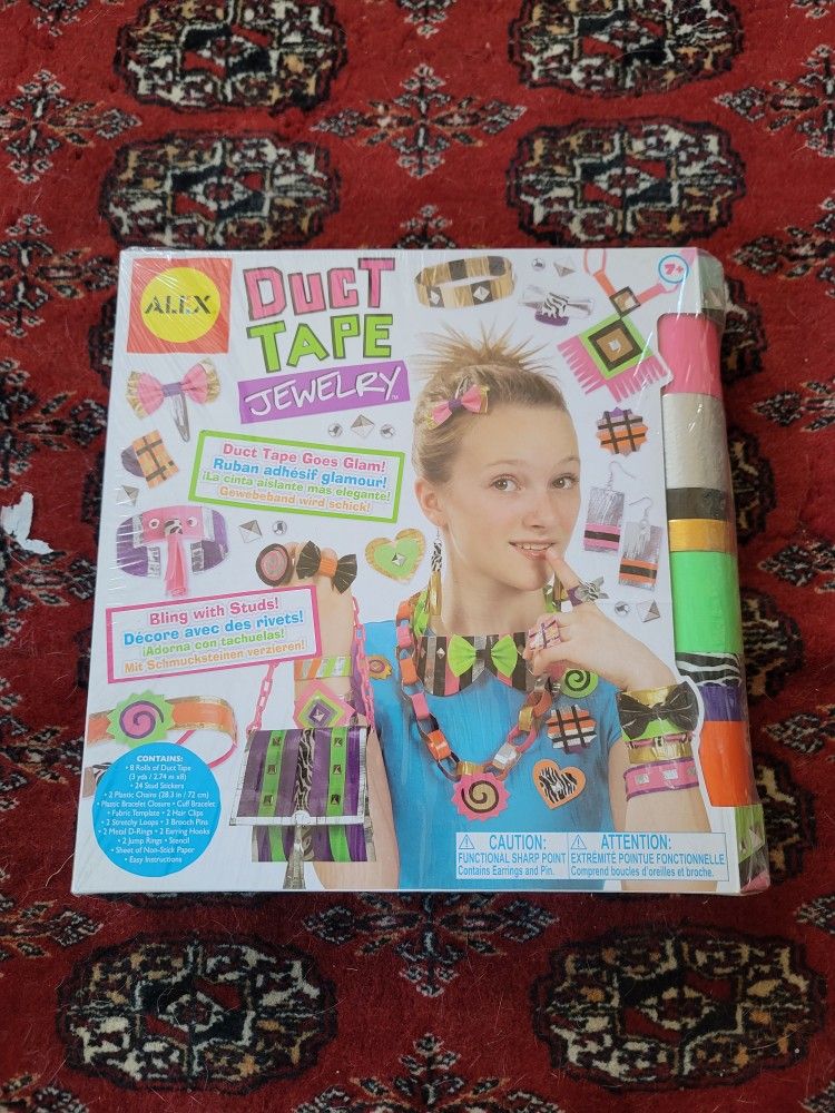Duct tape jewelry kids toy / art