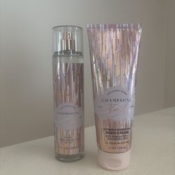 🥂 Champagne Toast Ultimate Hydration Body Cream & Fine Fragrance Mist set for $20