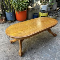 Vintage Solid Oak Coffee Table 1980’s