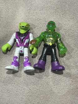 Imaginext DC Super Friends MARTIAN MANHUNTER figure clear Series 3 & Serpent man