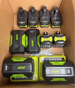 Ryobi Compatible 18V and 40V Lithium-Ion Battery Lot