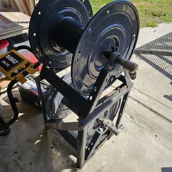 Heavy Duty Dual Hose Reel Stand – Trailer / Pressure Washing Setup