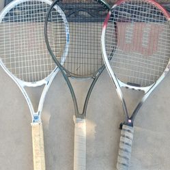 3 Tennis Rackets!