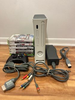 Xbox 360 Console Bundle with Games and Controller