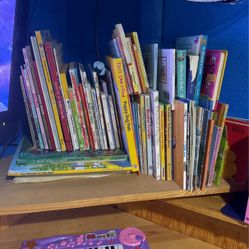 Lots and lots of books and puzzles