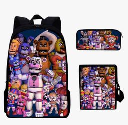 Five Nights At Freddy's 3 Piece Backpack Set