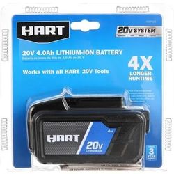  HART 40 Volts 4.0Ah Lithium-Ion Battery