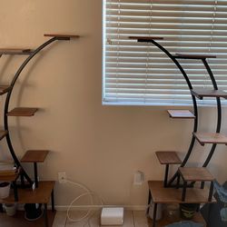 Display stand with attached lights