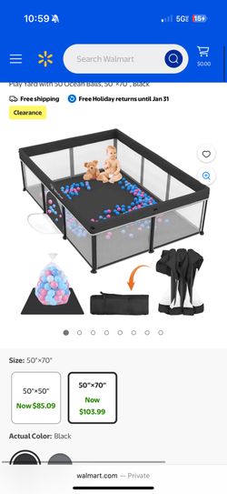 Yobest Playpen 