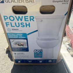 Brand-new glacier Bay toilet power flush
