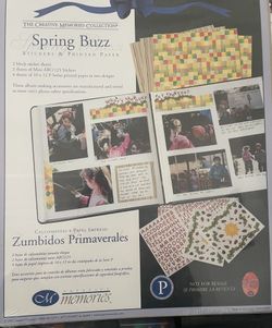 Creative Memories Scrapbooking Paper & Stickers in spring Buzz 