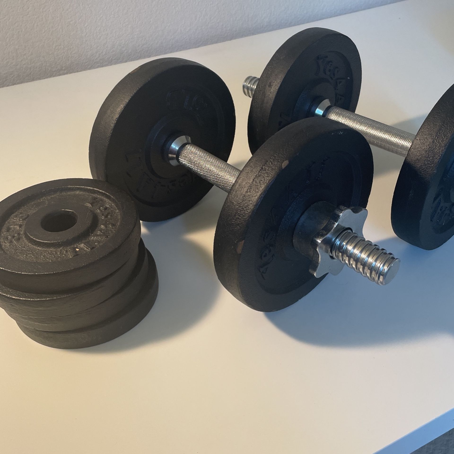 Cast Iron Dumbbells + Plates