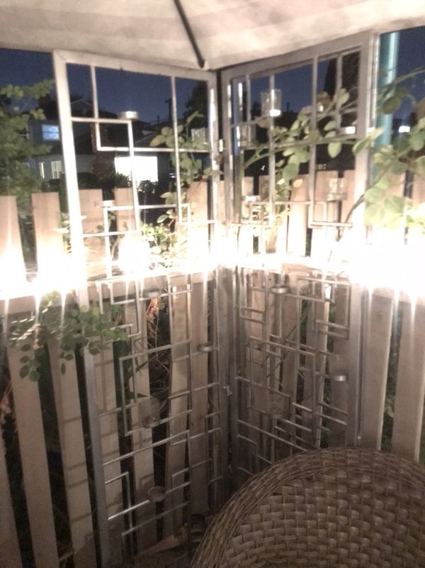 Metal Room Divider Missing Some Candle Holders For Sale In