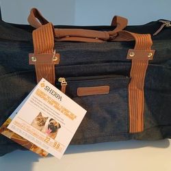 BRAND NEW WITH TAGS Sherpa Element Dog, Cat Carrier,Medium,Black &Tan - $60 (Harahan)