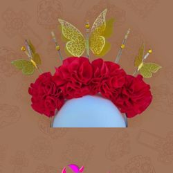 Diademas De Flores, Catrinas Headbands, Halloween, Dia De Los Muertos