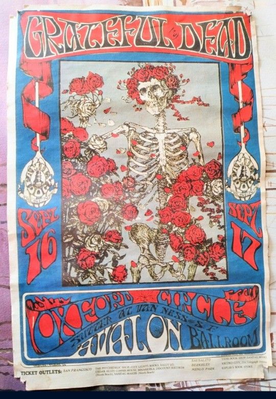 Skeleton Roses Poster