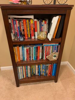 Wood Bookcase Great Condition.  28.5 x 13.5 x 48.