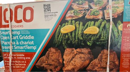 Loco 26 in. 2-Burner Classic SmartTemp Propane Flat Top Grill/Griddle in Chalk Finish