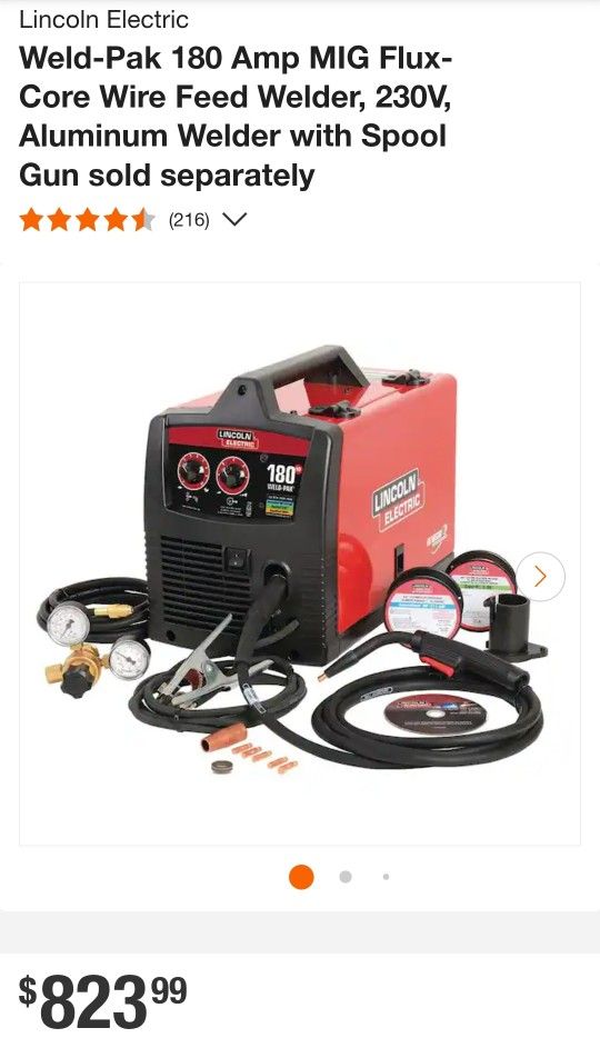 Lincoln Electric 180 HD WELD-PAK Mig Welder