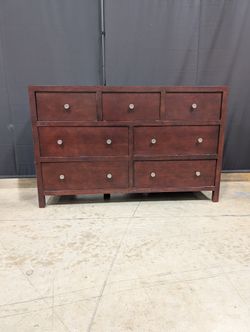 Zocalo furniture Espresso Seven-Drawer Chest of Drawers