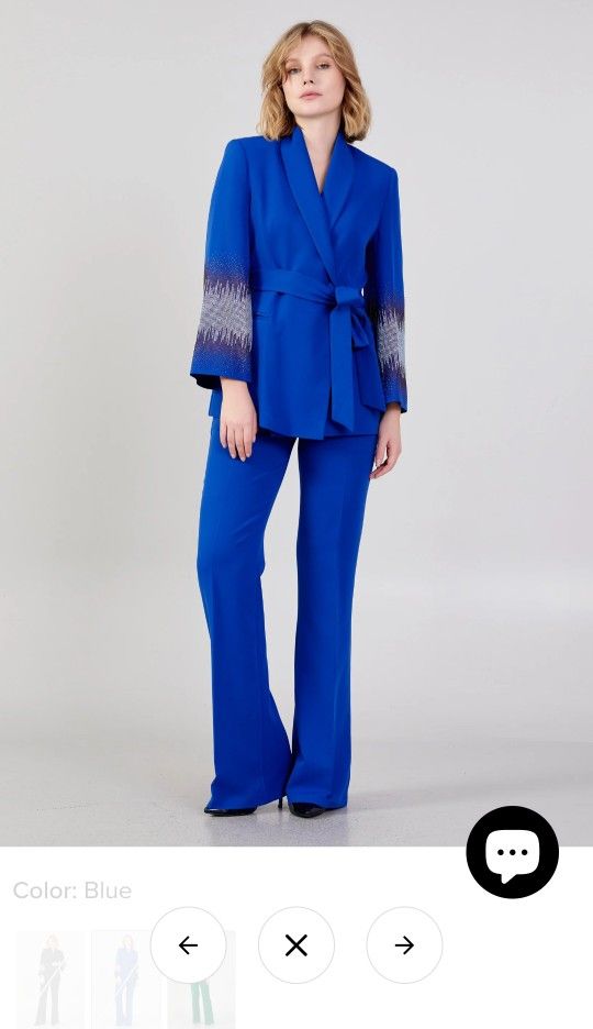 Blue Two Piece Suit