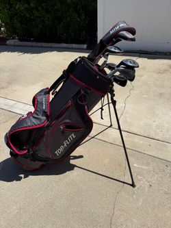 LH Top Flite Golf Club Set with Stand Bag