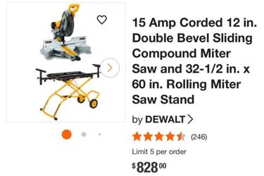 Rolling miter saw stand