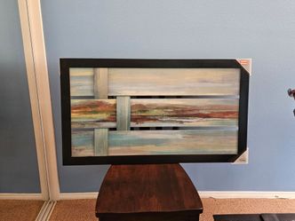 New Modern Framed Art  24 x 42