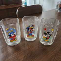 2000 McDonald's Disney Glass Collection 3 Of Them. New 