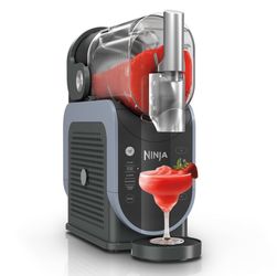 Ninja SLUSHi 88oz Professional Frozen Drink Maker with RapidChill Technology 5 Preset Programs Gray FS301