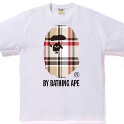 Bape Tee Burberry 