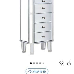 Jewelry Armoire Mirrored